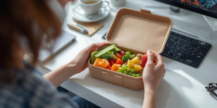 Zdrowe jedzenie w ciągu dnia pracy